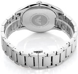 Emporio Armani Valente Quartz Black Dial Silver Steel Strap Watch For Men - AR11086