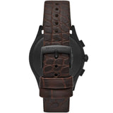 Emporio Armani Paolo Chronograph Black Dial Brown Leather Strap Watch For Men - AR11549