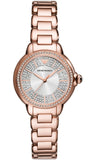Emporio Armani AR11633 Mia Women’s Watch – Three-Hand Crystals Silver Dial & Rose Gold Steel Strap