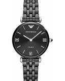 Emporio Armani AR1487 Ceramica Women's Watch – Black Dial & Black Ceramic Strap
