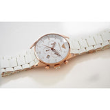 Emporio Armani Sportivo White Dial White Rubber Strap Watch For Men - AR5919