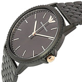 Emporio Armani Interchangeable Black Dial Black Steel Strap Watch For Men - AR80021