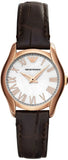Emporio Armani AR9035 Classic Men’s Watch – White Dial & Brown Leather Strap