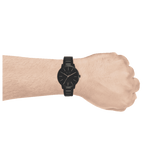 Armani Exchange Cayde AX2701 Men's Analog Watch – Black Dial with Black Stainless Steel Strap