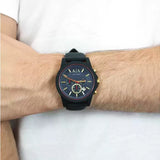 Armani Exchange Outerbanks AX1335 Men's Chronograph Watch – Blue Dial with Blue Silicone Strap