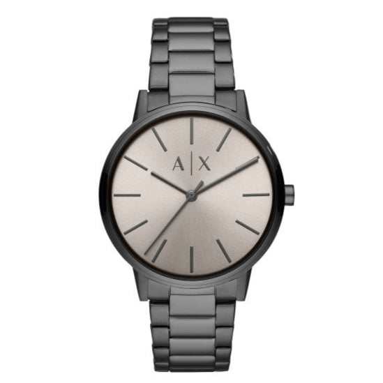 Armani Exchange Cayde Analog Grey Dial Grey Steel Strap Watch For Men - AX2722