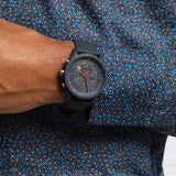 Armani Exchange Outerbanks AX1335 Men's Chronograph Watch – Blue Dial with Blue Silicone Strap