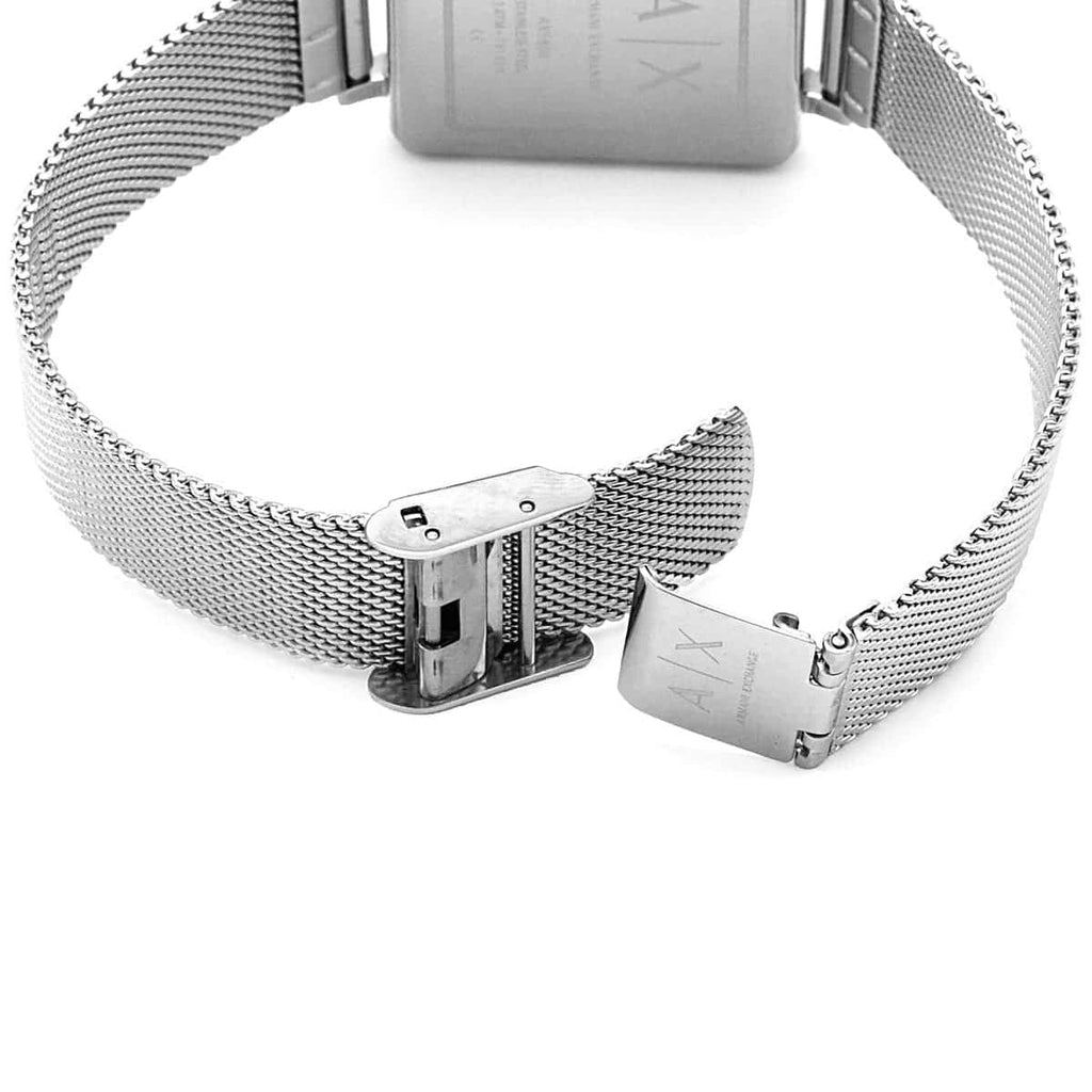 Armani Exchange Lola Quartz Silver Dial Silver Mesh Strap Watch For Women - AX5800