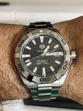 Tag Heuer Aquaracer Calibre 5 Men's Watch WBD2113.BA0928 – Grey Dial with Silver Steel Strap