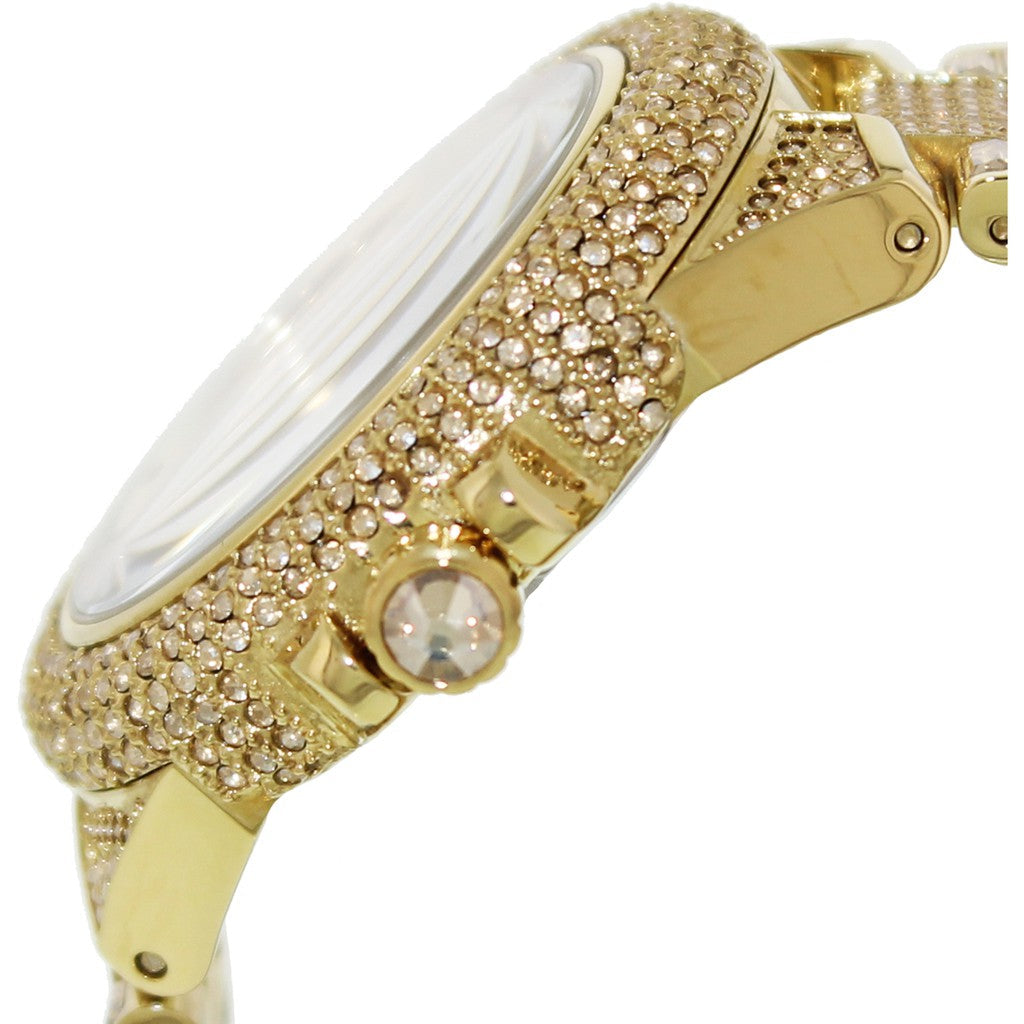 Michael Kors Camille Diamonds Gold Dial Gold Steel Strap Watch for Women - MK5720