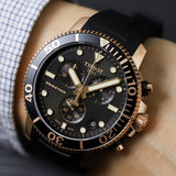 Tissot Seastar 1000 Chronograph Black Dial Black Rubber Strap Watch For Men - T120.417.37.051.00