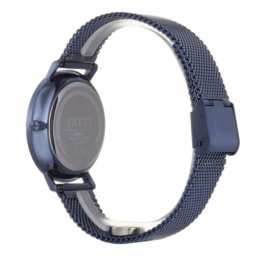 Hugo Boss Infinity Blue Dial Blue Mesh Bracelet Watch for Women - 1502518