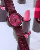 Guess Soho Pink Dial Pink Mesh Bracelet Watch For Women - W0638L6