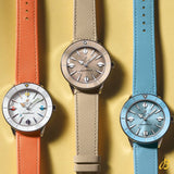 Breitling Superocean Heritage '57 Pastel Paradise White Dial Orange Leather Watch for Women - A10340A11A1X1