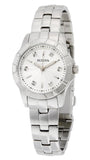 Bulova 96P121 Classic Diamonds Women's Watch – Silver Dial & Silver Steel Bracelet
