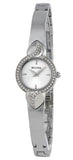 Bulova 96X111 Women's Crystal Pendant Watch with Silver Dial & Stainless Steel Strap