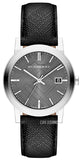 Burberry BU9024 Heritage Men’s Watch with Grey Dial & Black Leather Strap