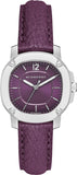 Burberry BBY1714 Brit The Britain Women's Watch – Maroon Dial & Maroon Leather Strap