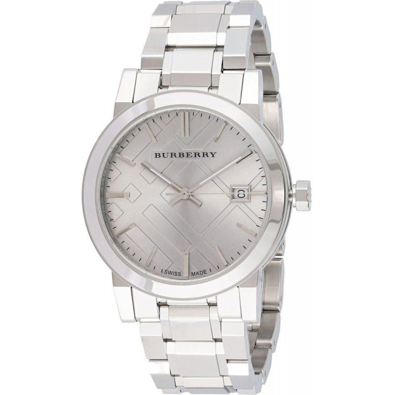 Burberry The City Silver Dial Silver Steel Strap Watch for Women - BU9035