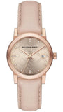 Burberry BU9131 The City Women's Watch – Diamond-Accented Beige Dial & Beige Leather Strap