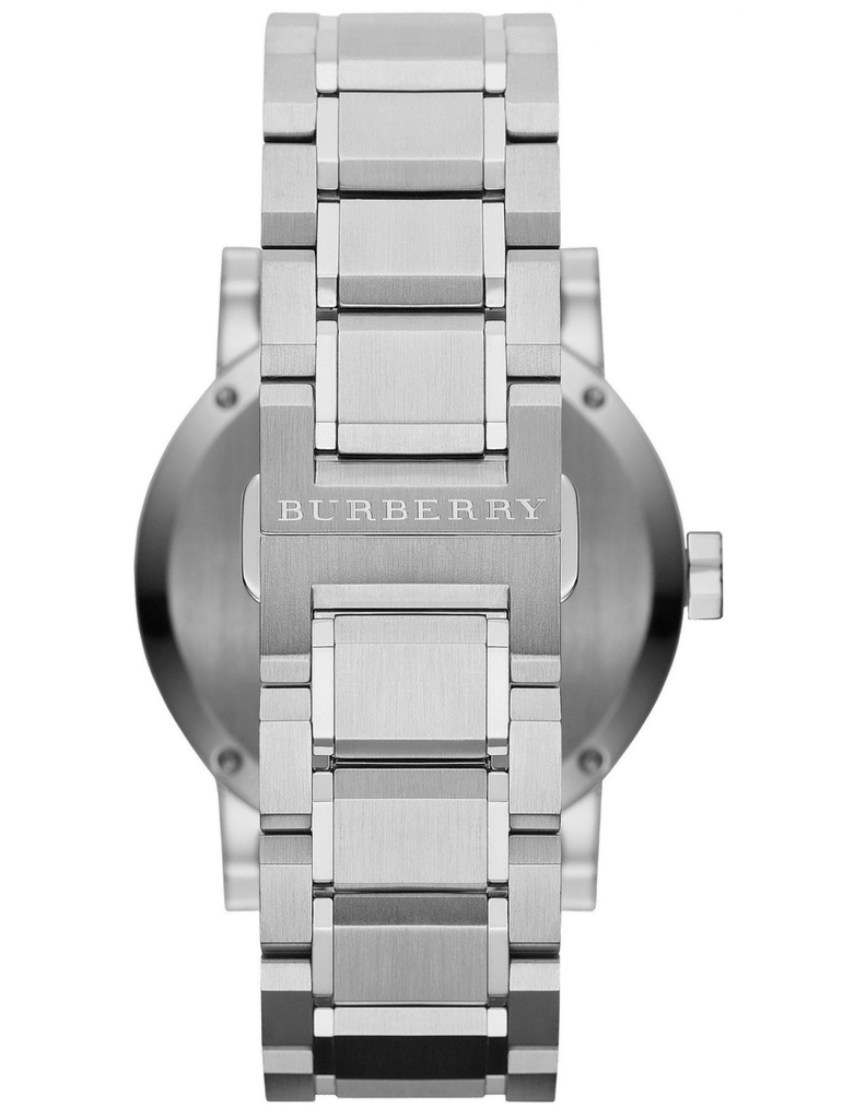 Burberry The City Silver Dial Silver Steel Strap Watch for Men - BU9900