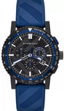 Burberry BU9807 The City Sport Chronograph Men's Watch – Black Dial & Blue Rubber Strap