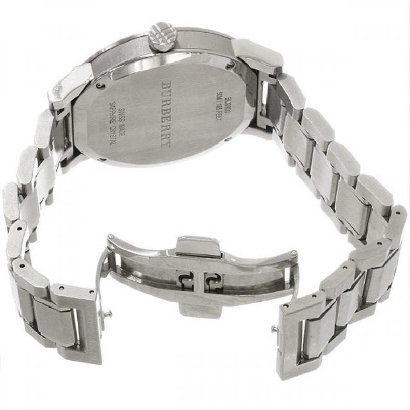 Burberry The City Silver Dial Silver Steel Strap Watch for Men - BU9900