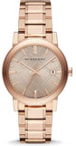Burberry BU10013 The Classic Men’s Watch with Rose Gold Dial & Matching Steel Strap