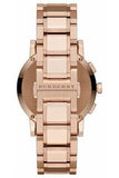 Burberry The City White Dial Rose Gold Steel Strap Watch for Women - BU9204
