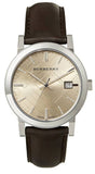 Burberry BU9011 The City Men’s Watch with Gold Dial & Brown Leather Strap