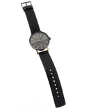 Calvin Klein Boost Black Dial Black Leather Strap Watch for Men - K7Y21TCZ