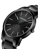 Calvin Klein City Quartz Black Dial Black Steel Strap Watch for Men - K2G2G4B1