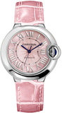 Cartier Ballon Bleu de Cartier Women's Watch WSBB0007 with Pink Dial & Pink Leather Strap