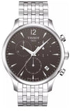 Tissot T063.617.11.057.00 T-Classic Tradition Chronograph Men’s Watch – Black Dial & Silver Stainless Steel Bracelet