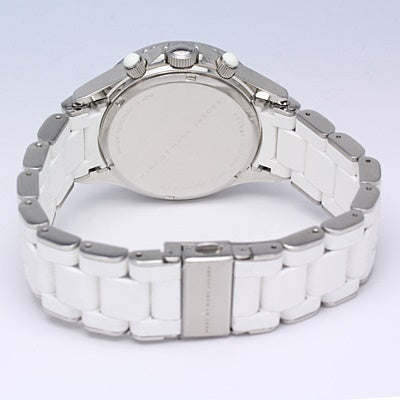 Marc Jacobs Rock White Dial White Silicone Strap Watch for Women - MBM2545