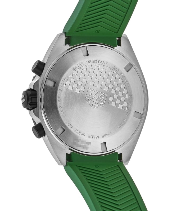 Tag Heuer Formula 1 Chronograph Green Dial Green Rubber Strap Watch for Men - CAZ101AP.FT8056