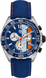 Tag Heuer Formula 1 Gulf Edition CAZ101N.FC8243 Men's Watch – Blue Dial with Blue Leather Strap