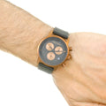 Calvin Klein City Chronograph Black Dial Black Leather Strap Watch for Men - K2G17TC1