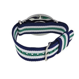 Daniel Wellington Classic Nottingham White Dial Two Tone NATO Strap Watch For Men - 0208DW