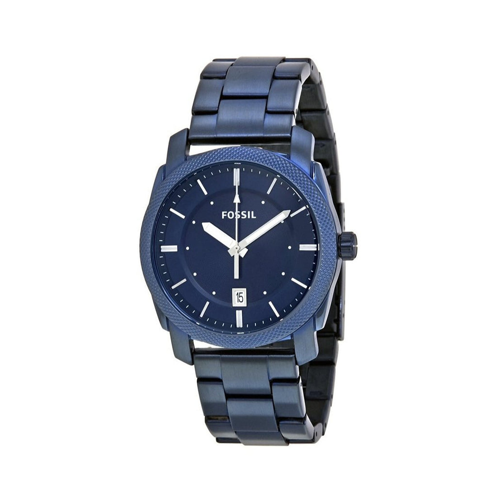 Fossil Machine Blue Dial Blue Steel Strap Watch for Men - FS5231