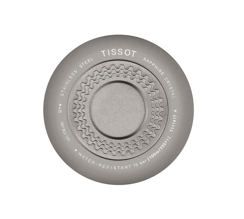 Tissot T Race Cycling Black Dial Two Tone Rubber Strap Watch For Men - T111.417.37.441.06