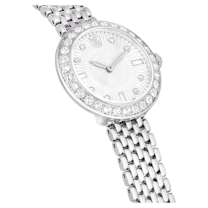 Swarovski Certa Crystals Silver Dial Silver Steel Strap Watch for Women - 5673022