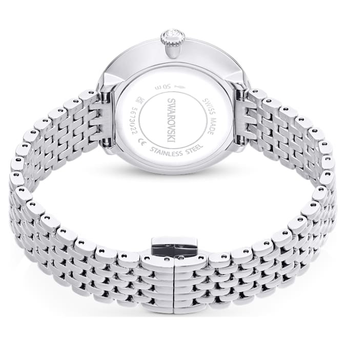 Swarovski Certa Crystals Silver Dial Silver Steel Strap Watch for Women - 5673022