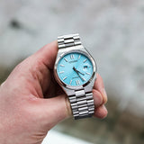 Citizen Tsuyosa NJ0151-88M Men's Automatic Watch – Turquoise Dial with Silver Steel Strap