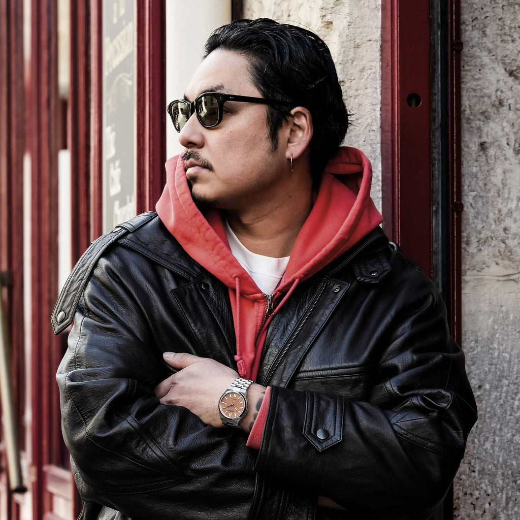 Citizen Tsuyosa Automatic Salmon Orange Dial Silver Steel Strap Watch For Men - NJ0159-86Z