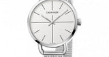 Calvin Klein Even White Dial Silver Mesh Bracelet Watch for Women - K7B23126