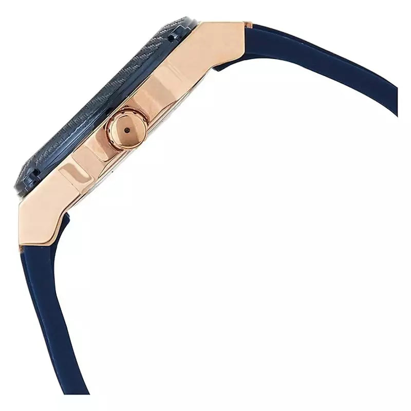 Guess Zena Blue Dial Blue Silicone Strap Watch For Women - W1094L2