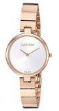 Calvin Klein K8G23646 Authentic Quartz Women's Watch – White Dial & Rose Gold Stainless Steel Strap