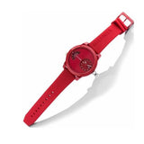 Tommy Hilfiger Denim Red Dial Red Rubber Strap Watch for Men - 1791557