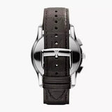 Emporio Armani Valente Chronograph Brown Dial Brown Leather Strap Watch For Men - AR1785
